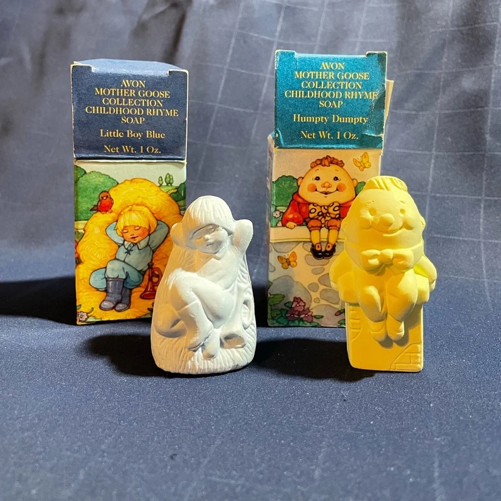 VTG Avon Mother Goose Collection Childhood Rhyme Soaps: Humpty & Little Boy Blue